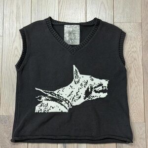 Basketcase Gallery Dog Knit Sweater Vest